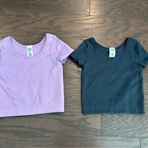 NWOT - Girl’s Athleta shirts lot, size large